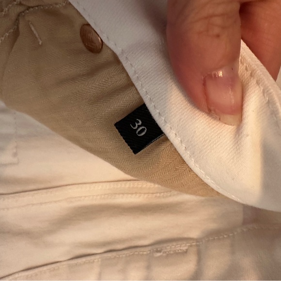 7 For All Mankind Women's Straight Leg White Jeans - Picture 4 of 4